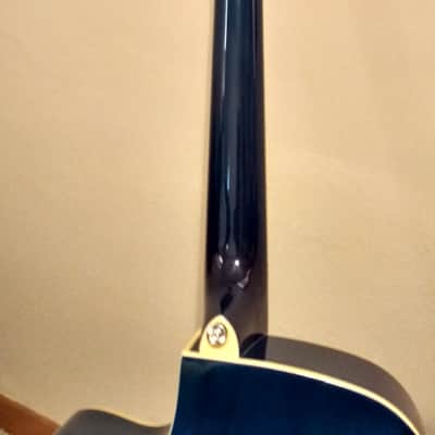 Daisy Rock DR6278 Wildwood Royal Blue Burst acoustic electric cutaway guitar image 13