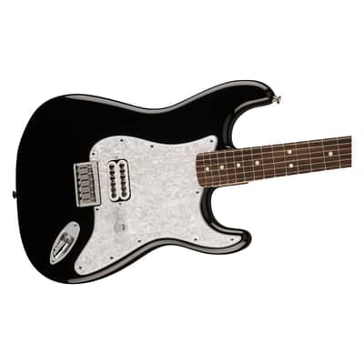Fender Limited Edition Tom Delonge 6-String Stratocaster Electric Guitar with Seymour Duncan Invader Humbucker (Right-Handed, Black) image 3