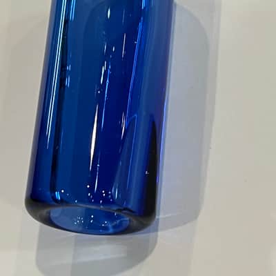 Rock Slide GRSMS Glass Guitar Slide - Medium  Glass Saphirre Blue image 5