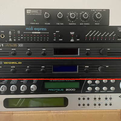 E-MU Systems Proteus/3 XR Rackmount 32-Voice Sampler Module 1990 - Black image 1