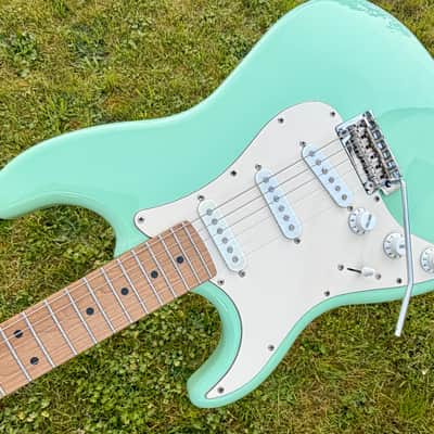 JET js300 seafoam green lefthand lefty strat js-300 image 5