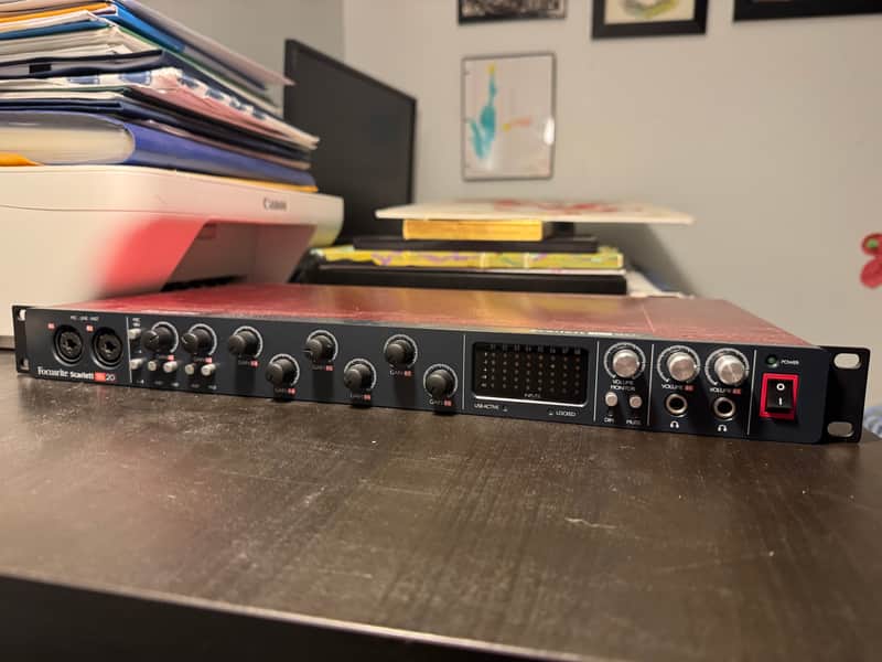Focusrite Scarlett 18i20 2nd Gen USB Audio Interface 2016 - 2018 - Red / Black image 1