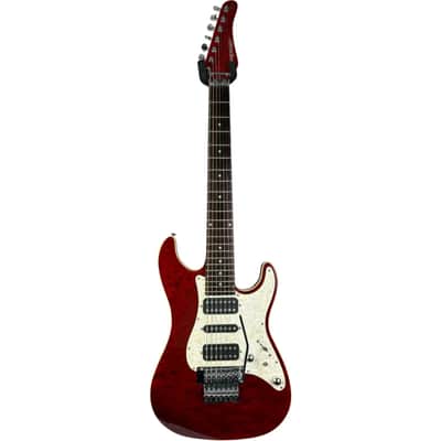 Schecter Japan Progauge 7-String PS600 - Translucent Cherry image 3