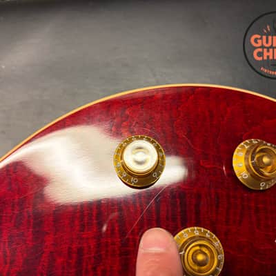 2015 Gibson Custom Shop Alex Lifeson Les Paul Axcess Royal Crimson Piezo Floyd Rose w/ COA + Gibson HSC image 16