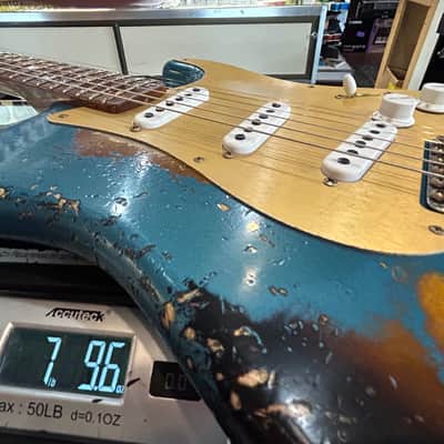 Fender Custom Shop Limited Edition ‘54 Stratocaster Super Heavy Relic - Aged Ocean Turquoise over 2-Color Sunburst /7lbs. 9.6oz #LXX0040 image 13