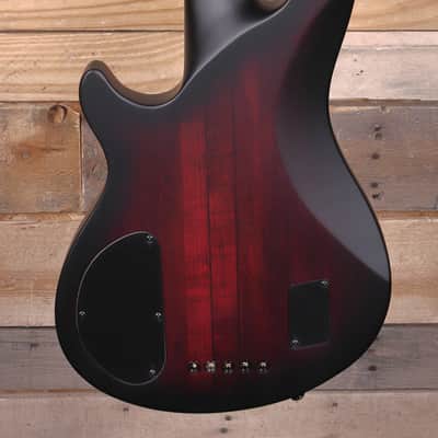 Schecter Hellraiser Extreme-5 5-String Bass Crimson Red Burst Satin image 3