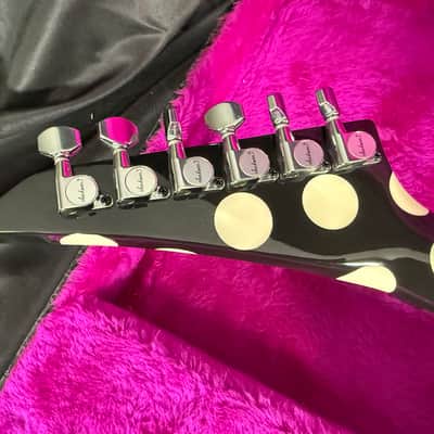 1998 Jackson USA Custom Shop Randy Rhoads - Limited Edition Flying V - Black with White Polka Dots - 150/150 image 19