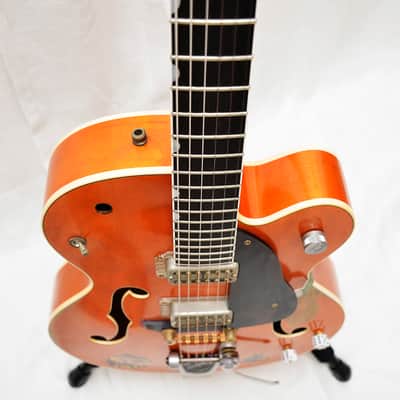 Gretsch Custom Shop Master Built G6120SSC Brian Setzer Tribute 2007 - Vintage Orange image 8