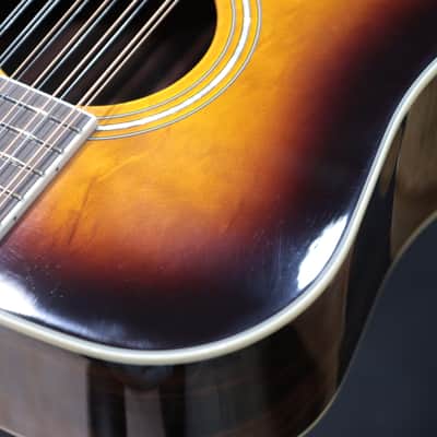Guild D-2612CE Deluxe Antique Burst Dreadnought 12-String Acoustic Electric Guitar image 15