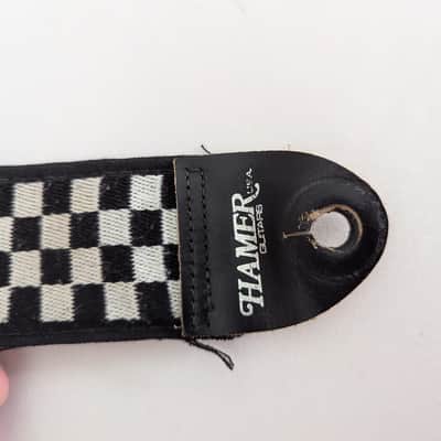 Hamer USA Branded "Bobby Lee" Checkerboard Guitar Strap image 2