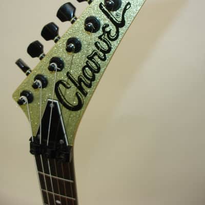 1990 Charvel Fusion Custom Electric Guitar, Rosewood Fingerboard, Gold Sparkle w/ Case image 9