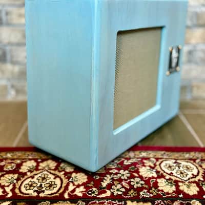 Amberisa Amplification Handwired Guitar Speaker Cabinet - Model: AA110SMG 2025 - Vintage Blue image 2