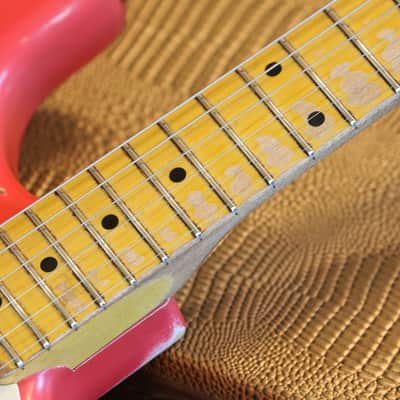 2017 Nash Guitars S57 Ash Electric Guitar Fiesta Red Relic + OHSC image 8