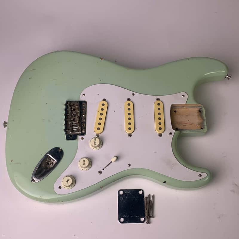 Fernandez Stratocaster body Strat Billie Joe Blue Green Day image 1
