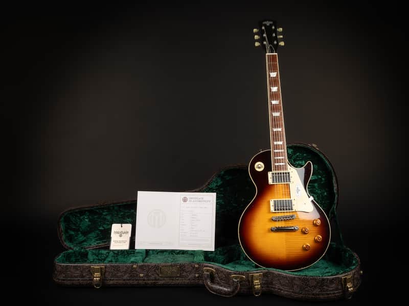 2021 Maybach Lester '58 - Havanna Tobacco Aged | Custom Vintage Les Paul  Amber Humbucker Long Neck Tenon 3.65kg | Coa OHSC