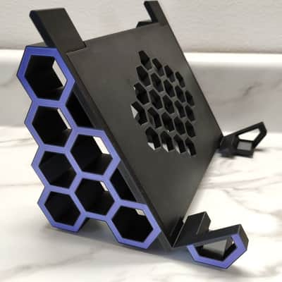 Hexstand Medium 60° Silk Blue Stand for Digitakt™, Syntakt™, Digitone™ and similar size gear image 2