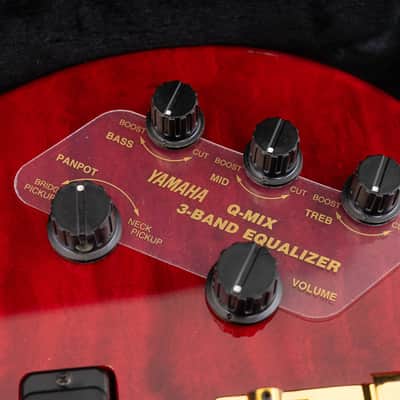 Yamaha TRBJP2 John Patitucci Signature 6-String Bass Guitar, Ebony Fingerboard, Trans Dark Red image 11