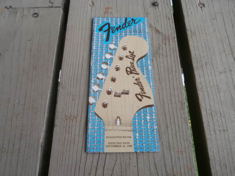 Vintage 1980 Fender Price List! Case Candy! Amplifiers, Guitars, Basses! image 1