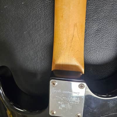 Squier Upgraded Black HSH Parts Caster, Gator case, strap, tech set up image 19