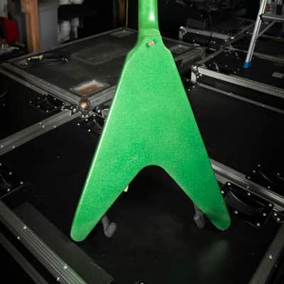 Greco Flying V 1978 - Green Sparkle image 10