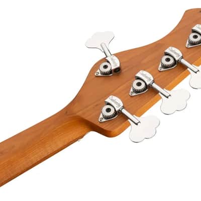 Sadowsky MetroExpress 21-Fret Vintage J/J Bass, Morado Fingerboard, 5-String - Solid Olympic White High Polish image 7