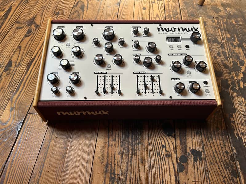 Dreadbox Murmux Adept Edition 8-Voice Polyphonic Synthesizer 2024 - Present - White with Wood Sides image 1