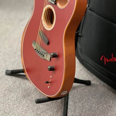 2023 Fender American Acoustasonic Telecaster - Crimson Red image 5