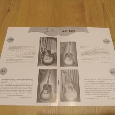 Vintage 1950 Gibson Acoustic Guitar Catalog! Rare, Original Case Candy, Paperwork! image 5