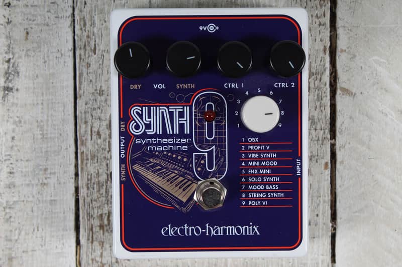 Electro-Harmonix SYNTH9 Synthesizer Machine Pedal Electric Guitar Effects Pedal image 1