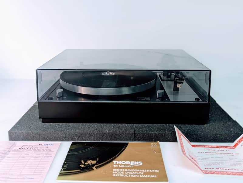 Thorens TD 160 MKII Turntable Record Player Fully Tested image 1