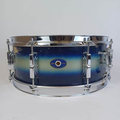 Leedy 5.5x14"Blue/Silver Duco Snare Drum 8-Lugs+3Pt 50s Slingerland SlingerLeedy image 1