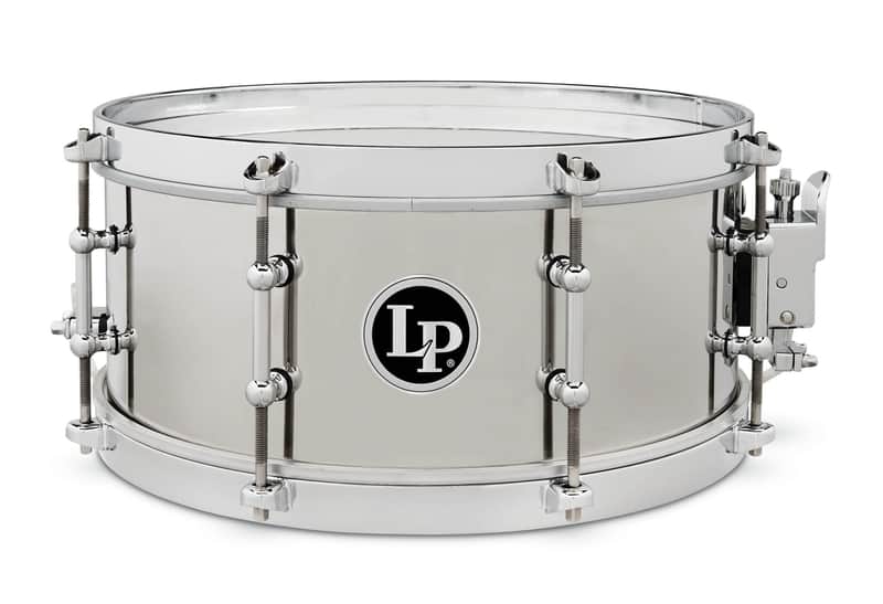 Latin Percussion LP5513-S 5 1/5" x 13" Stainless Steel Salsa Snare image 1
