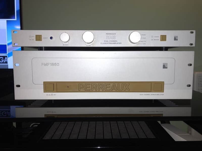 Perreaux PMF1850 & SM3 Matte Silver Amp and Preamplifer Vintage Stereo ~RARE~ LOOK ! image 1