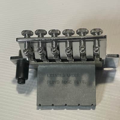 2000's Jackson Dinky Guitars JT-580LP Lefty Left Handed Chrome Licensed Floyd Rose Tremolo Guitar Bridge & Arm image 9