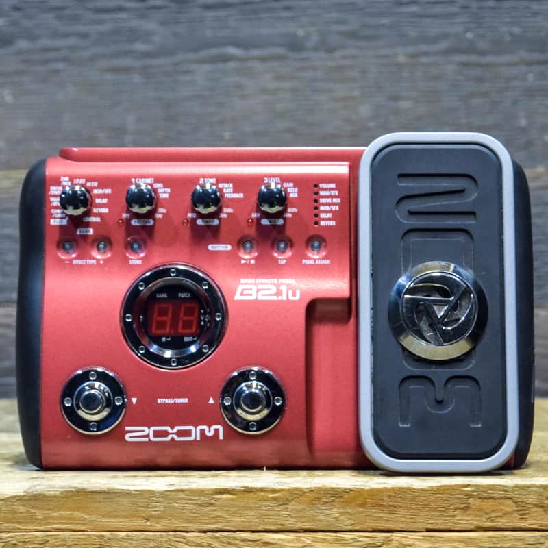 Zoom B2.1u Bass Effects Pedal w/Assignable Expression Pedal Bass Multi-Effects image 1