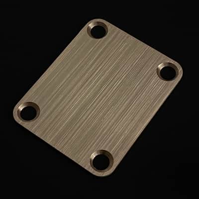 Made-to-Order - Brushed Gold - Control Plate, Neck Plate and Knobs for Telecaster - Hand-finished image 5