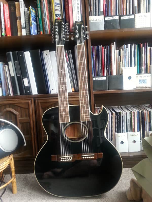 Washburn Ea200 12 string /6 string Black image 1