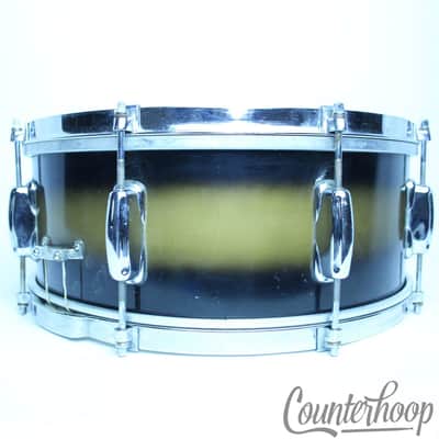 Slingerland 14x5.5"Snare Drum Black/Gold Duco Student Model Chicago60s COB Brass image 6