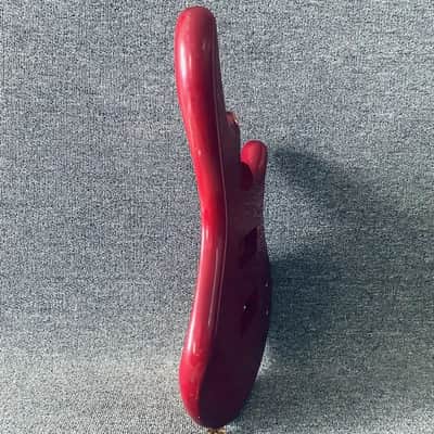 Red 4/5 String Bass Basswood Body DIY Project image 5