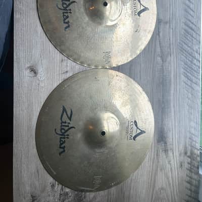 Zildjian 14" A Custom Mastersound Hi-Hat Cymbals (Pair) image 1