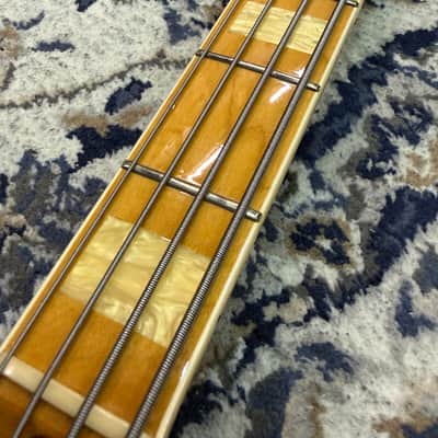 Used Moon Bass JB-4 Marcus Miller Tribute Sadowsky mod - Clear finish image 6