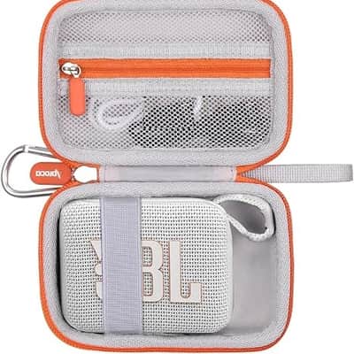 Case Compatible with Ultra-Portable Waterproof Dustproof Bluetooth Speaker, Portable Storage Bag for Accessories -White (Case Only) image 3
