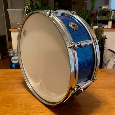 Gretsch Renown 5.5x14 Snare (1962) Blue Sparkle image 19