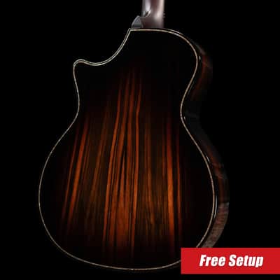 Taylor (1 of 42) Builder's Edition 914ce LTD Macassar Ebony Grand Auditorium Acoustic/Electric Guitar - Shaded Edgeburst with Hardshell Case image 2