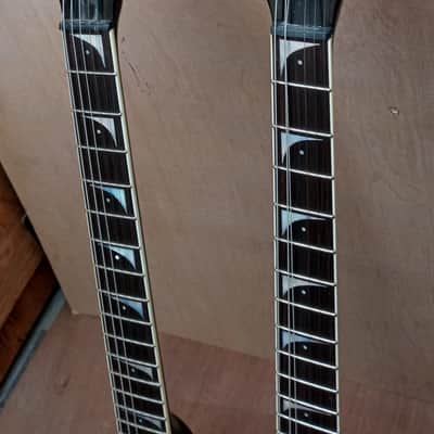Dean Dave Mustaine VMNT Double Neck 12 string / 6 string Classic Guitar Black  2010 Black image 9