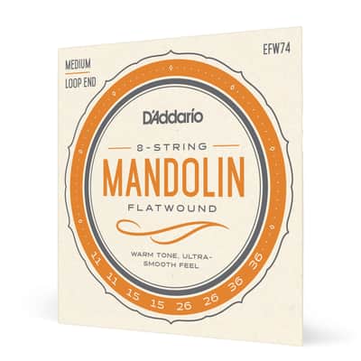 D'Addario Stainless Steel Flat Wound Mandolin 11-36 image 3