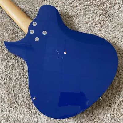Blue Washburn Mini Electric Guitar, Solid Basswood Body, Maple Neck image 19