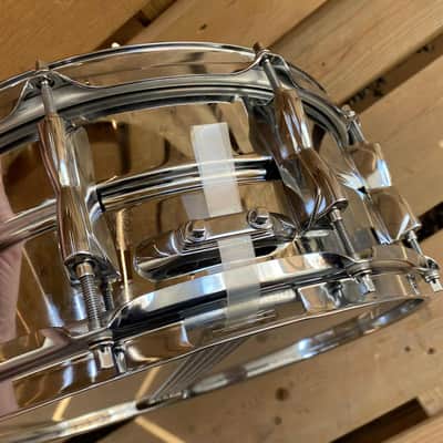 YAMAHA HAND CRAFTED SD-2455 STEEL SNARE DRUM / 14" X 5.5' SHELL / MADE IN JAPAN image 4