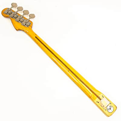 Vintage ’74-‘75 Fender Jazz Bass Neck w/ Original Tuners, Fretless Fingerboard, Bullet Truss Rod, 3-Bolt Micro-Tilt image 8