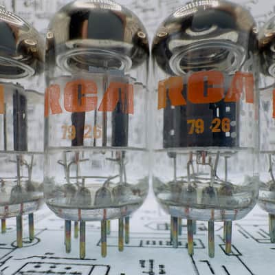 RCA 6201 (GE Made) 12AT7WA 5x Tubes - 1979 NOS Factory Matched Set - Military Spec ECC81 image 3